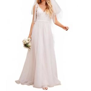 NEW EVER-PRETTY exquisite lace tulle empire waist wedding dresses in ivory